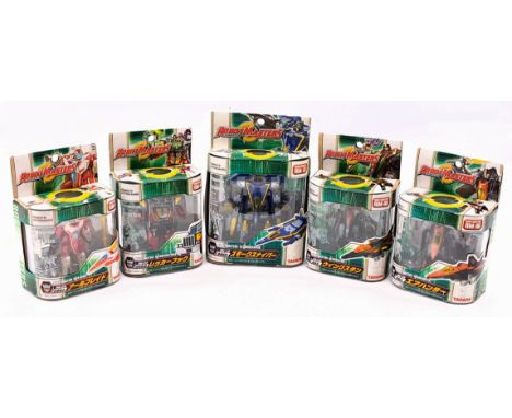 Takara Transformers Robot Masters Group including: (1) Wrecker Hook RM-04; (2) R-Blade RM-05; (3) Air Hunter RM-06; (4) Wings