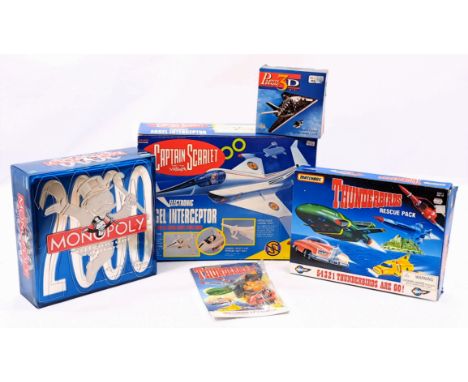 Thunderbirds &amp; Captian Scarlet group &amp; other including: (1) Vivid Imaginations Captain Scarlet Angel Interceptor; (2)