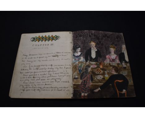 Manuscript Novel. No author or date. Presumed 19th century. Titled: Silverlake. Consisting of 11 chapters over 113 pages. Wit