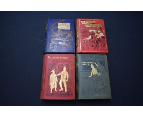 Children's. Decorative cloth bindings. Includes; Hazard &amp; Heroism. London: W. &amp; R. Chambers, Limited. 1904. With; thr