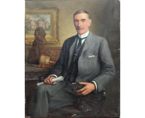 Charles Ernest Butler (British, 1864-1933), portrait of a seated gentleman, oil on canvas, signed lower right C.E.Butler, H.1