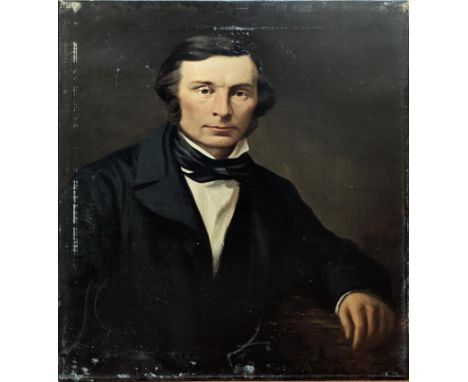 19th century British School, portrait of a gentleman, H.93cm W.72cm