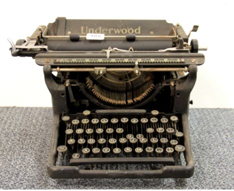 An old Underwood typewriter.