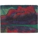 Emil Nolde. „Rote Gewitterwolken“.