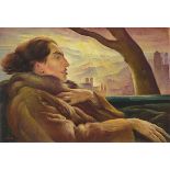 Albert Birkle. „Dame im offenen Wagen“. 1925