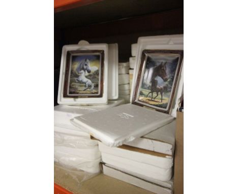 Approximately 25 Collector's Plate including Royal Worcester Horse Racing Plates with coa's