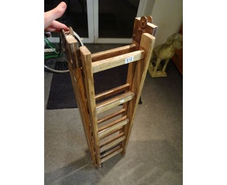 Vintage Pine Ladder folding into Three Sections