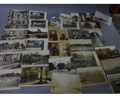 Louis Wain Postcard together with Quantity of Black and White Photographic Postcards and other Photographs