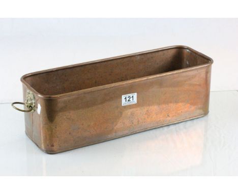Copper planter tray