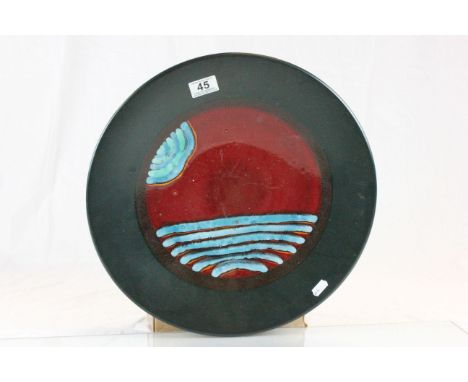 Large Glazed Plate / Charger, unmarked but probably Antita Harris or Poole