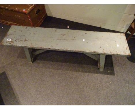 Vintage Painted Pine Bench