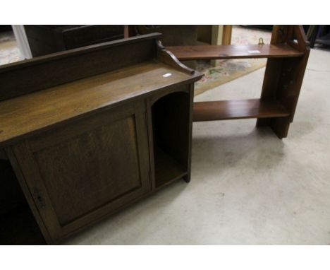 Oak Hanging Cupboard and a Hanging Shelf