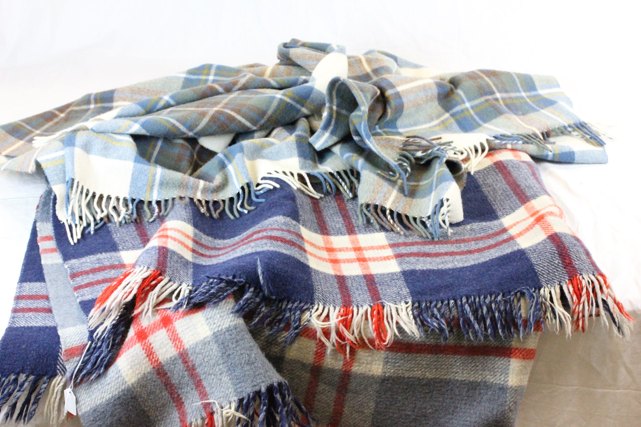 Two vintage woolen blankets