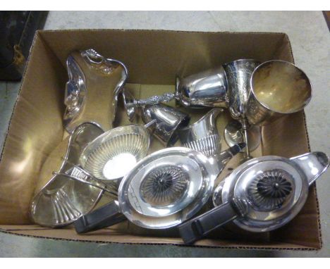 Silver Plated Four Piece Tea Service and other Silver Plated Items