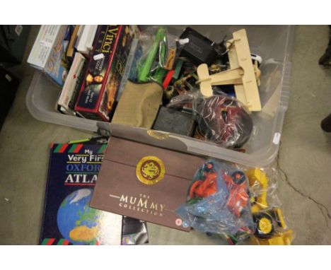 Box of Mixed Toys including Bob the Builder, Cameras, Large Ladle, etc