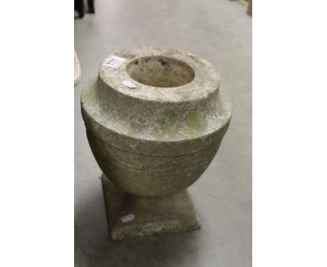 Marble urn planter