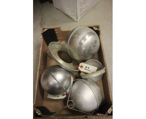 Four Vintage Christmas Pudding Tins
