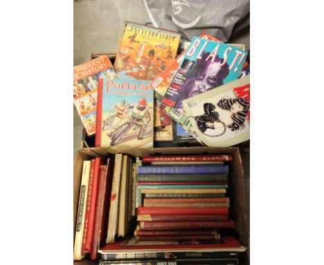Books and Ephemera  including Heavy Metal Illustrated Fantasy Magazines, Blast Magazines together with Vintage Children's Ann