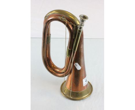 Military style brass & copper bugle