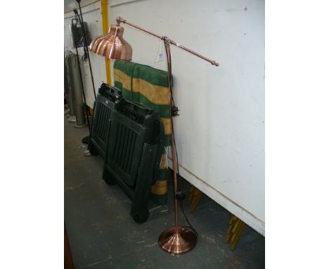 A Copper effect adjustable lamp standard.( 2028 CU )

*Please note that this lot is subject to VAT on top of the hammer at th
