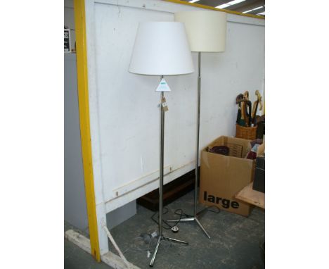 A Chromed adjustable tripod lamp standard and a second similar lamp. ( 2 ) ( CCtripod )

*Please note that this lot is subjec