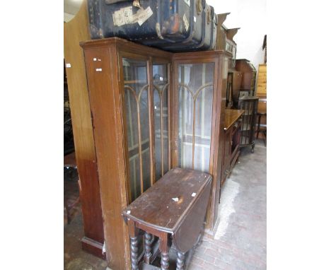 Early 20th Century three door corner gun cabinet (with alterations) 