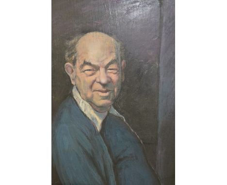 Naomi Alexander, oil on board, head and shoulder portrait of an elderly gentleman, signed, dated 1975, gilt framed, 23ins x 1