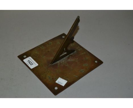 Small 18th Century bronze sundial 