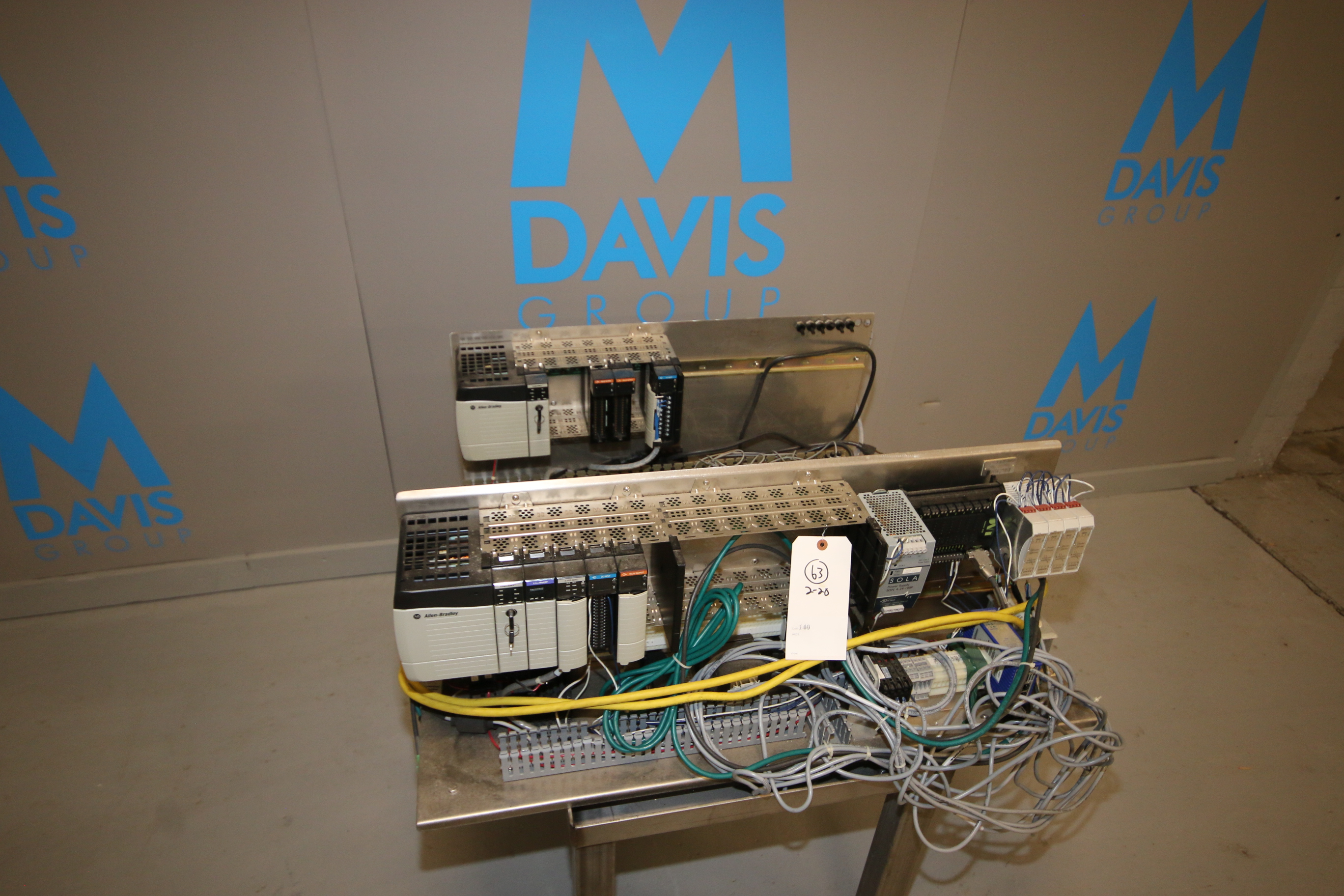 Allen-Bradley PLC Racks with S/S Mounting Paneling, (1) Allen-Bradley ...