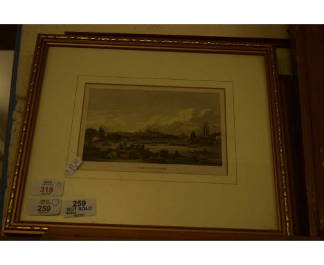 MIXED LOT COMPRISING JOHN DIMECH, COLOURED PRINT, NEW FOREST BLUEBELLS, TOGETHER WITH FURTHER COLOURED PRINT, SUNSET ON THAME