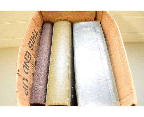 THREE VINTAGE POSTCARD ALBUMS CONTAINING RANGE OF PORTRAIT PHOTOGRAPHS TO FEATURE LARGE QUANTITY OF GLADYS COOPER PLUS VARIOU
