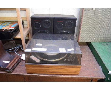 GARRARD RECORD PLAYER WITH PAIR OF SPEAKERS