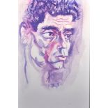 20th Century English School. "Matthew", Head Study of a Man, Print, 11.75" x 8", and three other