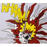 Roy Lichtenstein (1923-1997) American. "Whaam!", Print, 19" x 22.5", and the companion piece "I