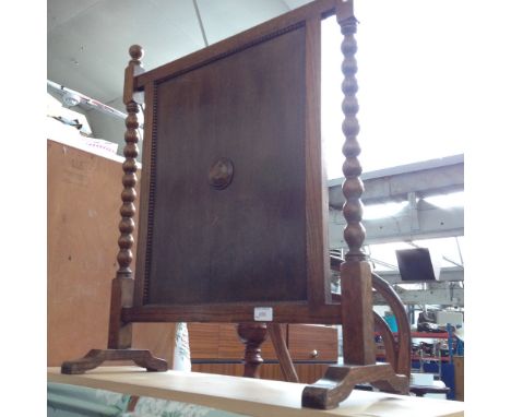 AN OAK FIRE SCREEN