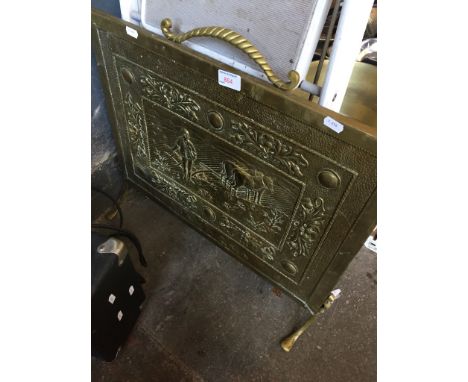BRASS FIRE SCREEN