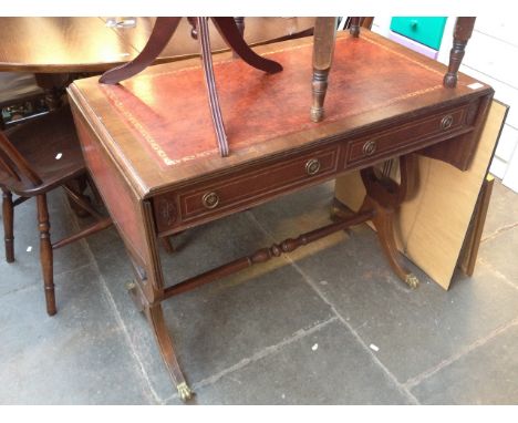 A REPRODUCTION SOFA TABLE