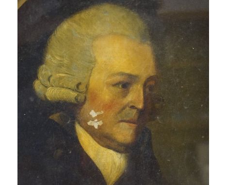 British School (19th century) "Portrait of a Male" Oil on Board, 28.5cm x 23.5cm, in a gilt frame 
