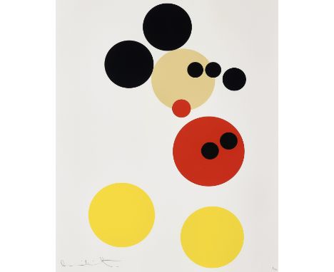 Damien Hirst (British 1965-), 'Mickey', 2014, silkscreen in colours with glaze on wove paper, signed and numbered from an edi