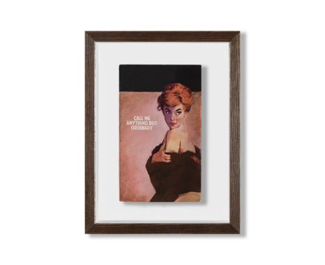 Connor Brothers (British Duo), 'Call Me Anything But Ordinary', 2018, hand painted vintage paperback with silkscreen, signed 
