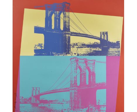 Andy Warhol (American 1928-1987), 'Brooklyn Bridge', 1983, screenprint in colours on Lenox Museum Board, signed and numbered 