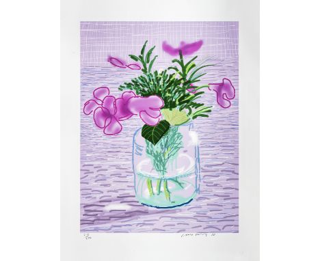 David Hockney (British 1937-) 'Untitled 329', 2010, iPad Drawing printed in colours on cotton-fibre archival paper, signed an