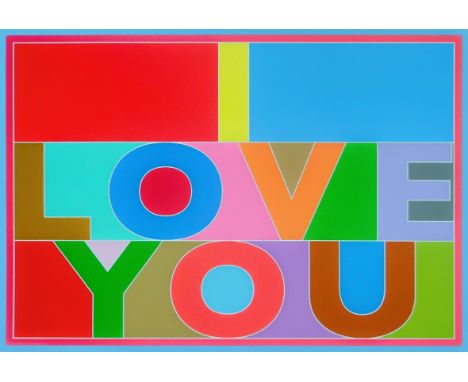 Peter Blake (British 1932-), 'I Love You', 2013, digital print in colours on wove paper, signed and numbered from an edition 