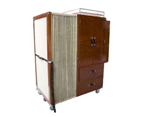 STARBAY NOMADE WARDROBE / DRESSING CABINET, having a luggage rack to the top and panelled doors and two drawers to the front 