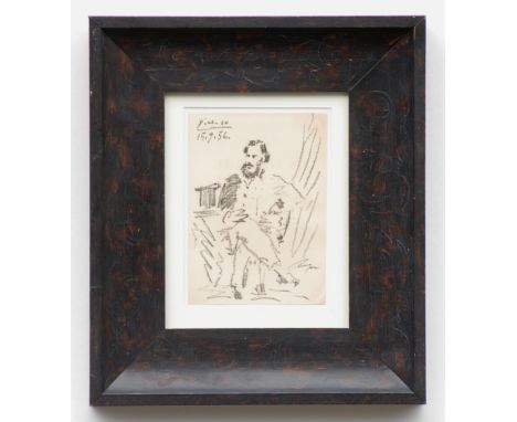 PABLO PICASSO, 'Leon Tolstoy', original lithograph on Arches paper, limited edition 300, 1956, Cat Rais no. 76, 22cm x 16cm, 