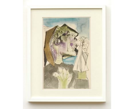 PABLO PICASSO (Spanish, 1881-1973), 'Weeping Women' limited edition (500), pochoir and lithograph, printed by A.Carman, signe