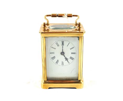 A Brass cased carriage clock