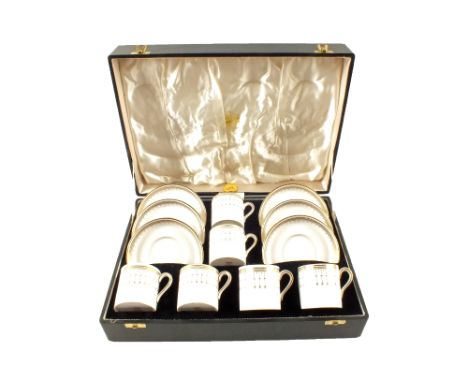 A cased Spode Queens Gate coffee set