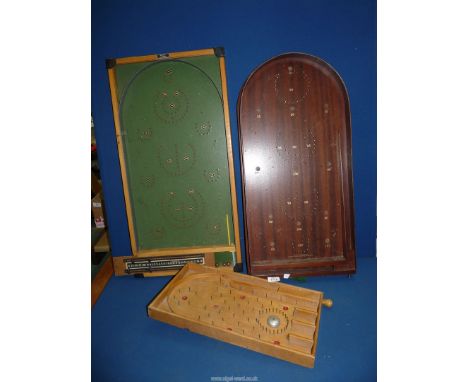 Three Bagatelle games.