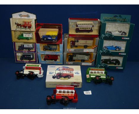 A quantity of model cars including Corgi, Legends of Speed and Golden Oldies, Diecast promotional models and Days Gone By, et
